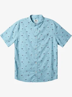 Quiksilver Summer Petals Short Sleeve Shirt Dream Blue Cheap