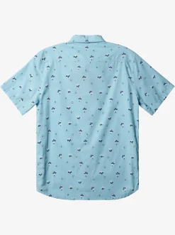 Quiksilver Summer Petals Short Sleeve Shirt Dream Blue Cheap