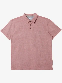 Quiksilver Sunset Cruise Short Sleeve Polo Shirt Red Ochre Cheap