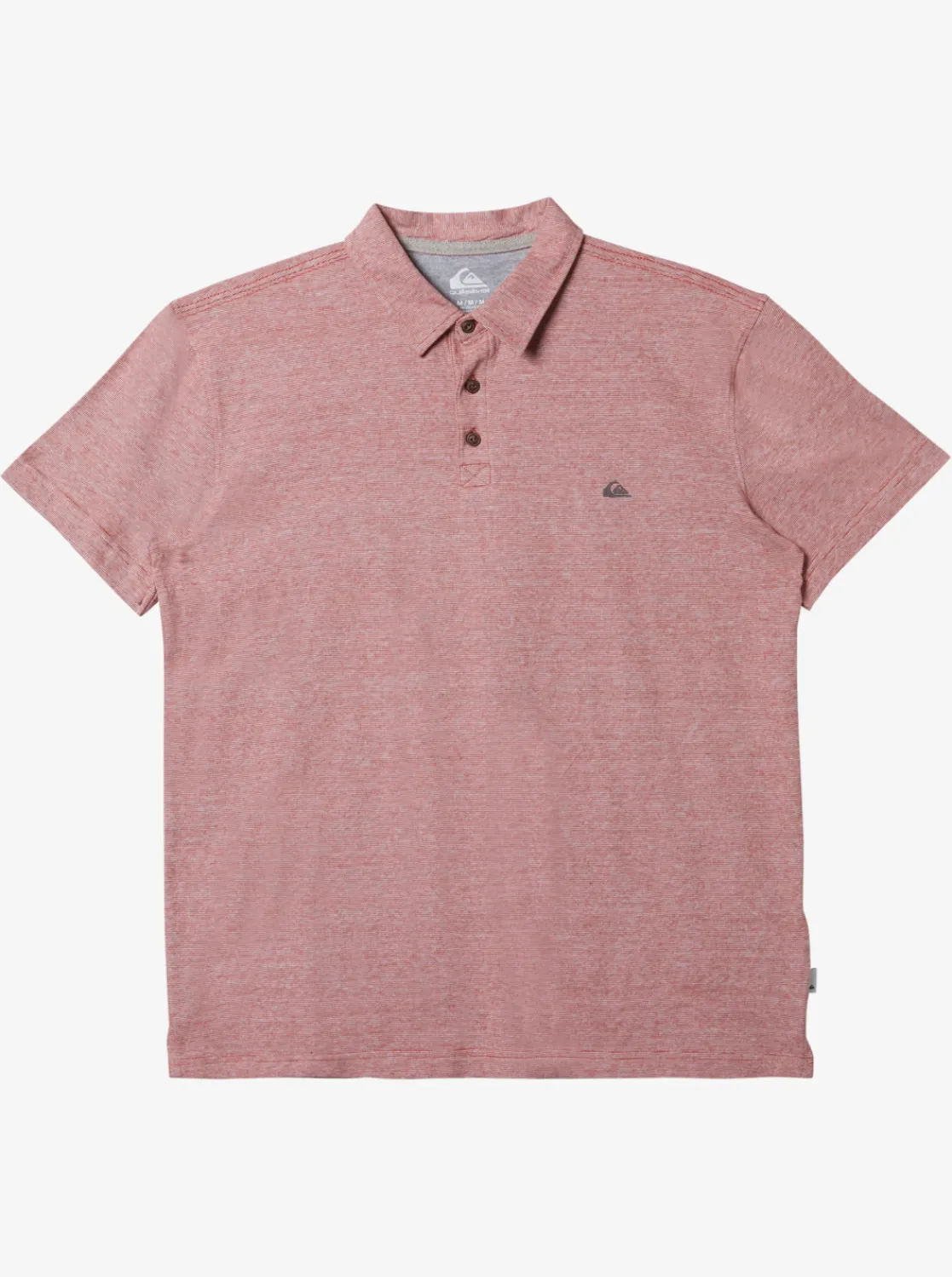 Quiksilver Sunset Cruise Short Sleeve Polo Shirt Red Ochre Cheap