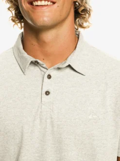 Quiksilver Sunset Cruise Short Sleeve Polo Shirt Light Grey Heather Online