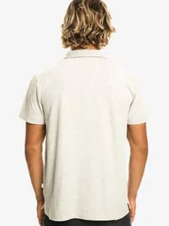 Quiksilver Sunset Cruise Short Sleeve Polo Shirt Light Grey Heather Online