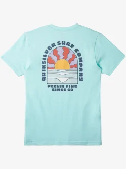 Quiksilver Sunset Dreams T-Shirt Beach Glass Heather Sale