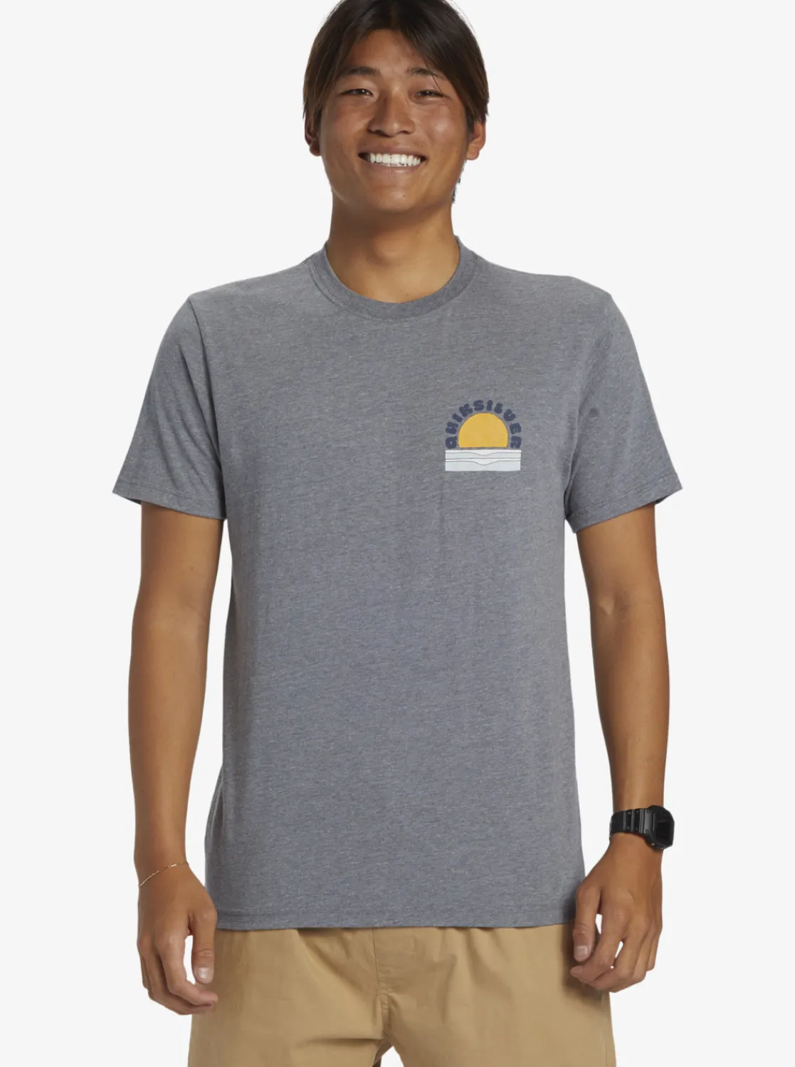 Quiksilver Sunset Dreams T-Shirt Medium Grey Heather Cheap