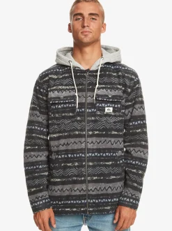 Quiksilver Super Swell Zip-Up Hoodie Tarmac Playa Mesa Online
