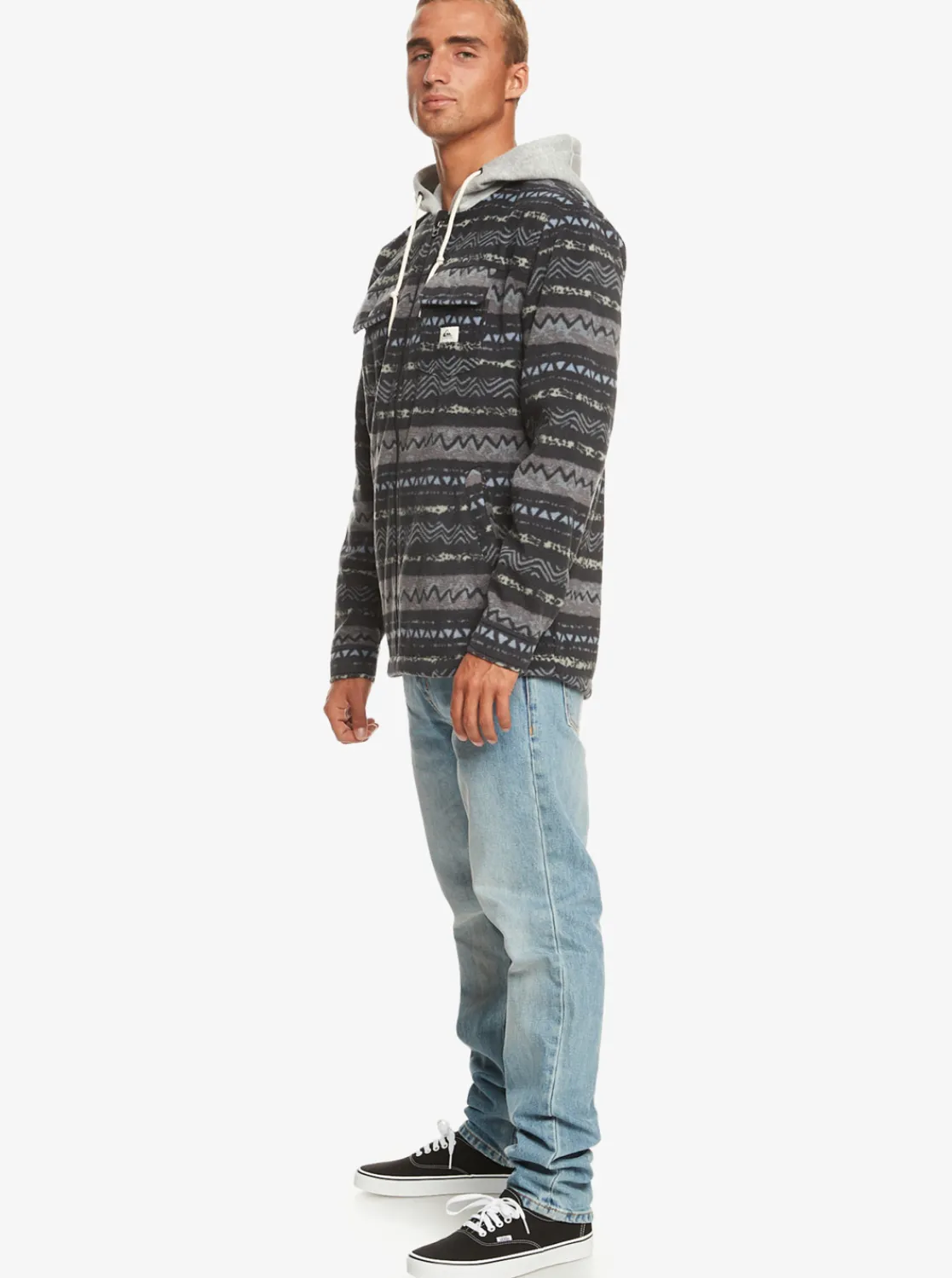 Quiksilver Super Swell Zip-Up Hoodie Tarmac Playa Mesa Online