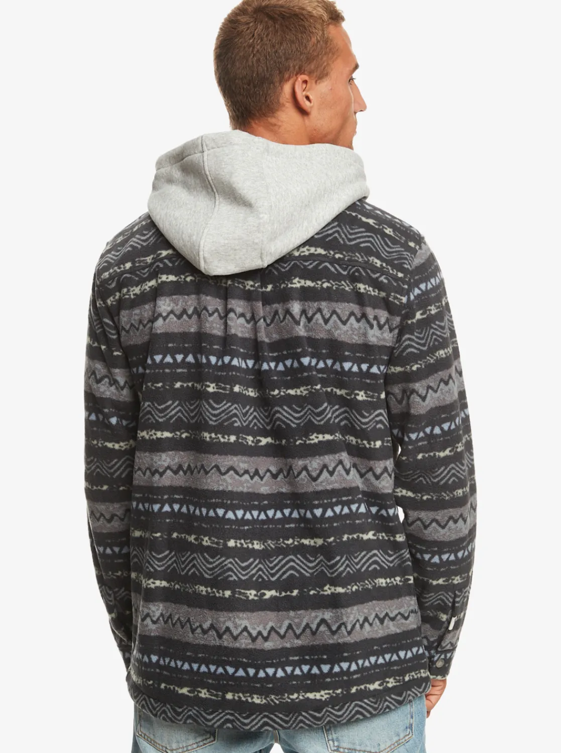 Quiksilver Super Swell Zip-Up Hoodie Tarmac Playa Mesa Online