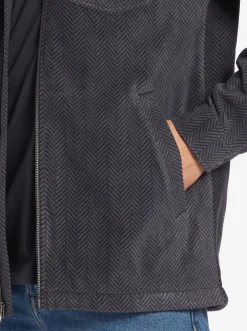 Quiksilver Super Swell Zip-Up Hoodie Black Super Swell Fashion