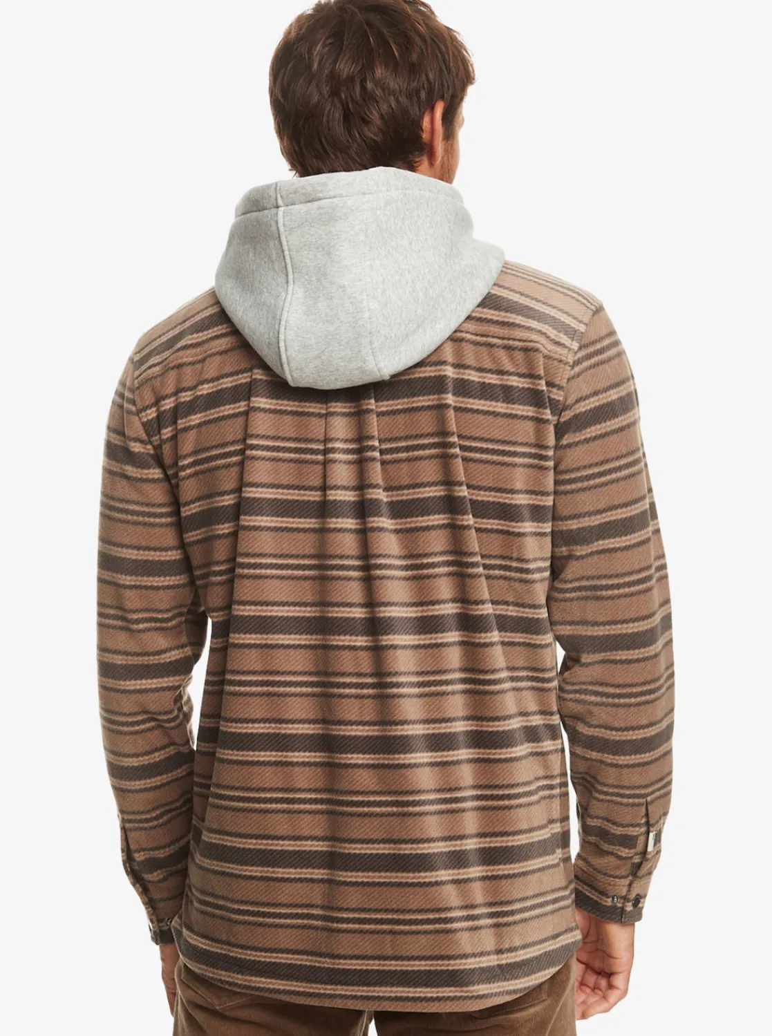 Quiksilver Super Swell Zip-Up Hoodie Major Brown Super Swell Plaid Online