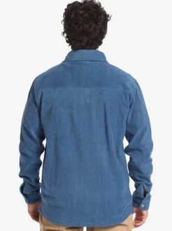 Quiksilver Surf Days Long Sleeve Fleece Shirt Midnight Navy Surf Days Cheap