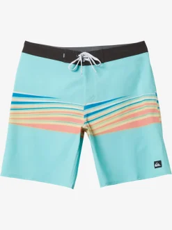 Quiksilver Surfsilk Air Brush 19" Boardshorts Blue Radiance Cheap