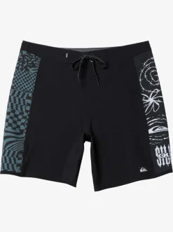 Quiksilver Surfsilk Arch 18" Boardshorts Black Flash Sale