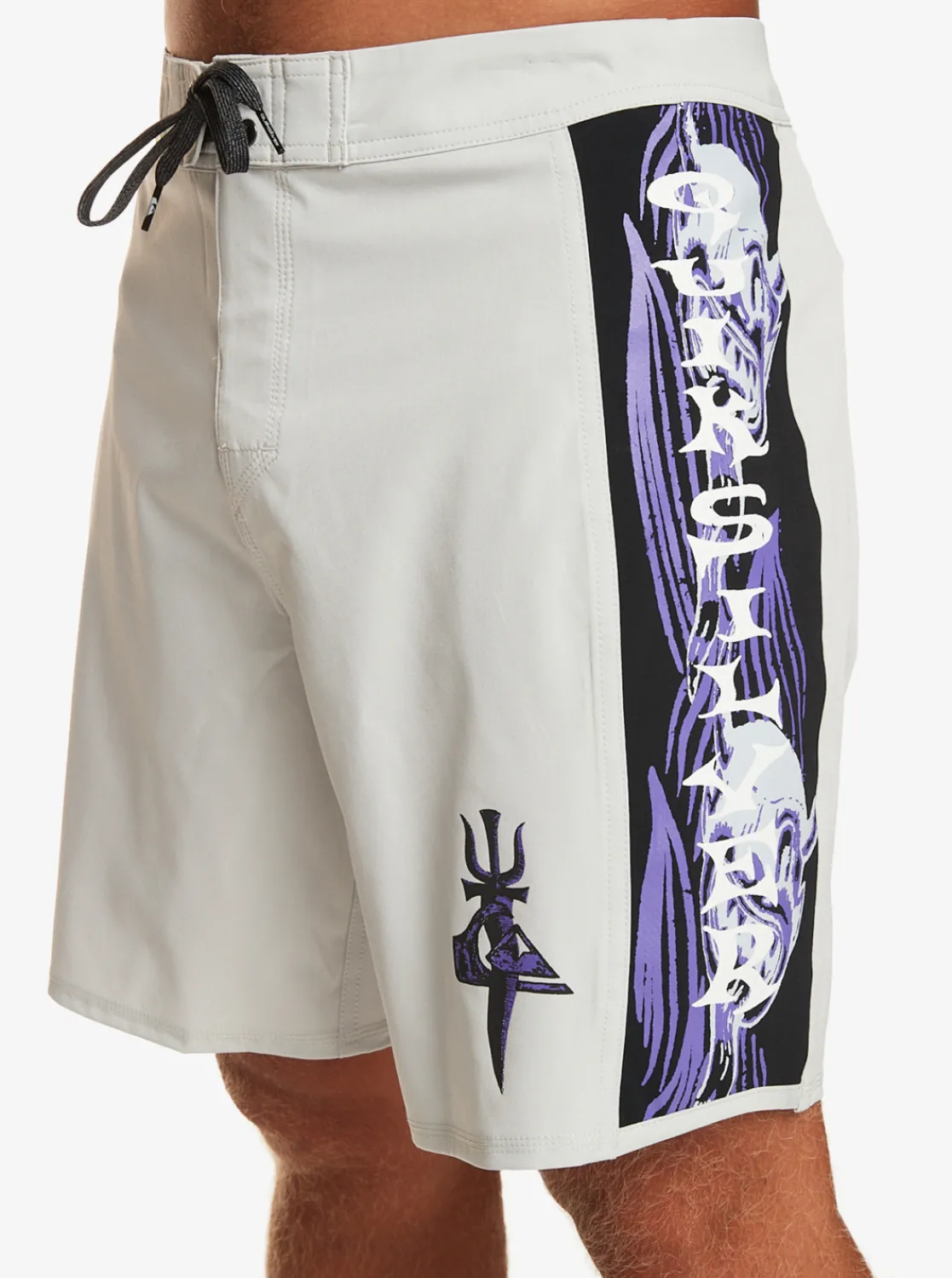 Quiksilver Surfsilk Arch Surfers Of Fortune 18" Boardshorts Grey Violet Best