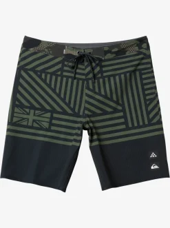 Quiksilver Surfsilk Hawaii Flag 20 20" Boardshorts Black Discount
