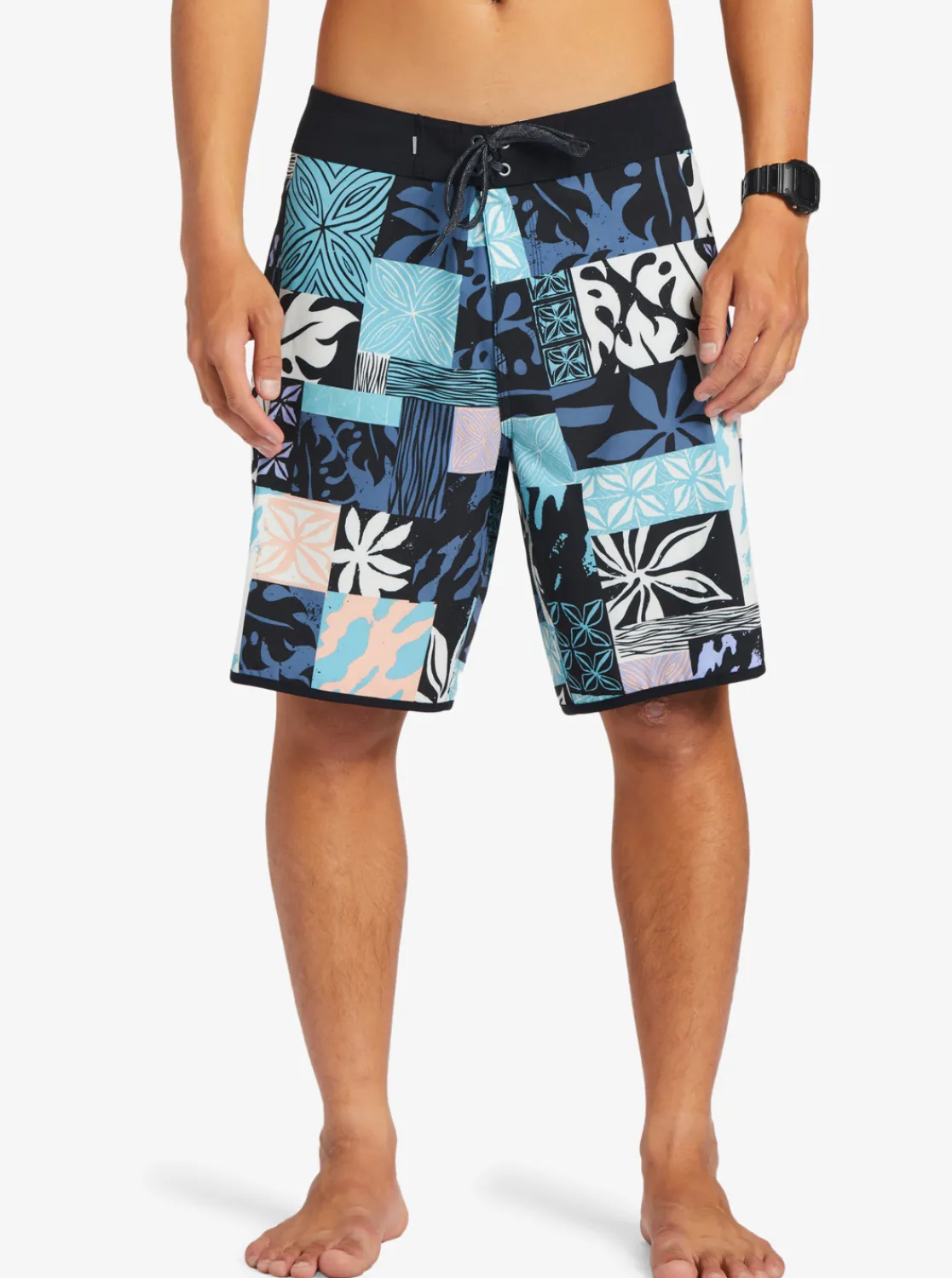 Quiksilver Surfsilk Hawaii Scallop 19 19" Boardshorts Black Outlet