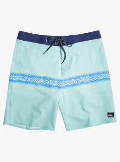 Quiksilver Surfsilk Mesa Stripe 19" Boardshorts Pastel Turquoise Online