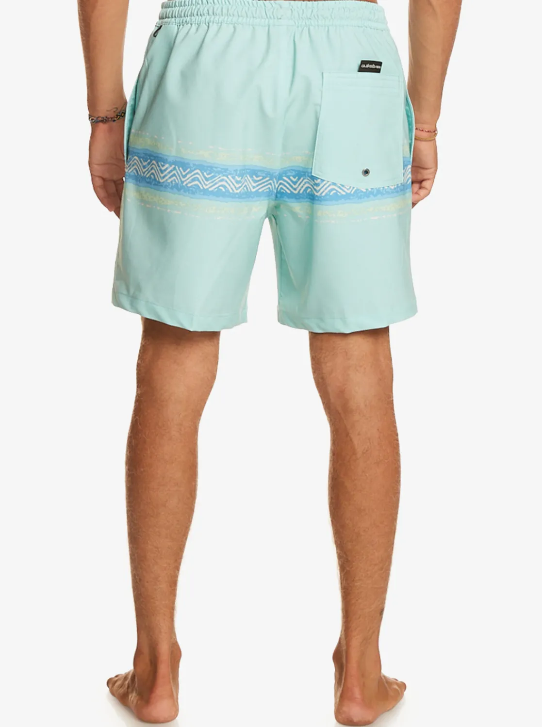 Quiksilver Surfsilk Mesa Stripe 17" Volleys Pastel Turquoise Best