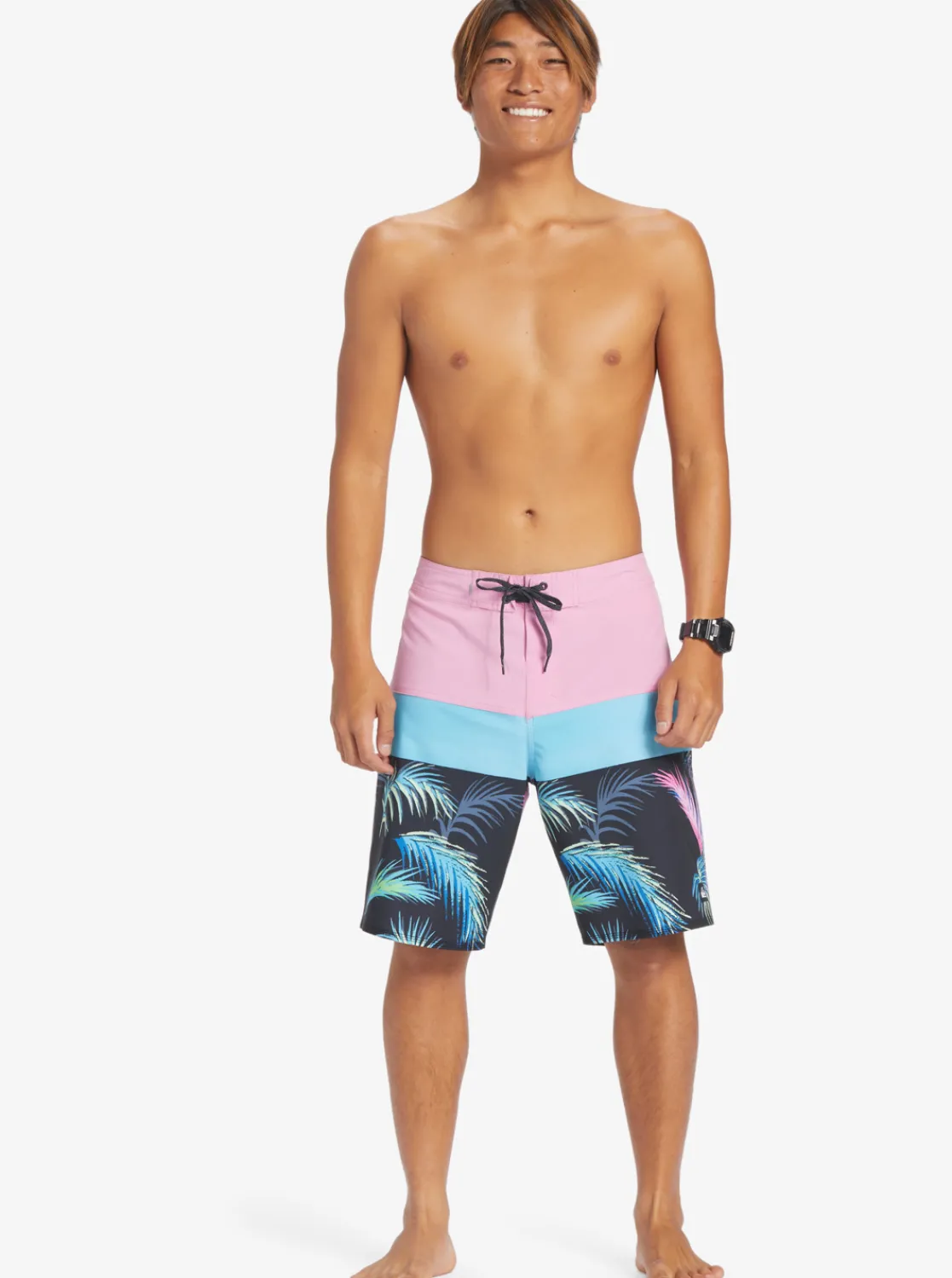 Quiksilver Surfsilk Panel 20" Boardshorts Moonlite Mauve Hot