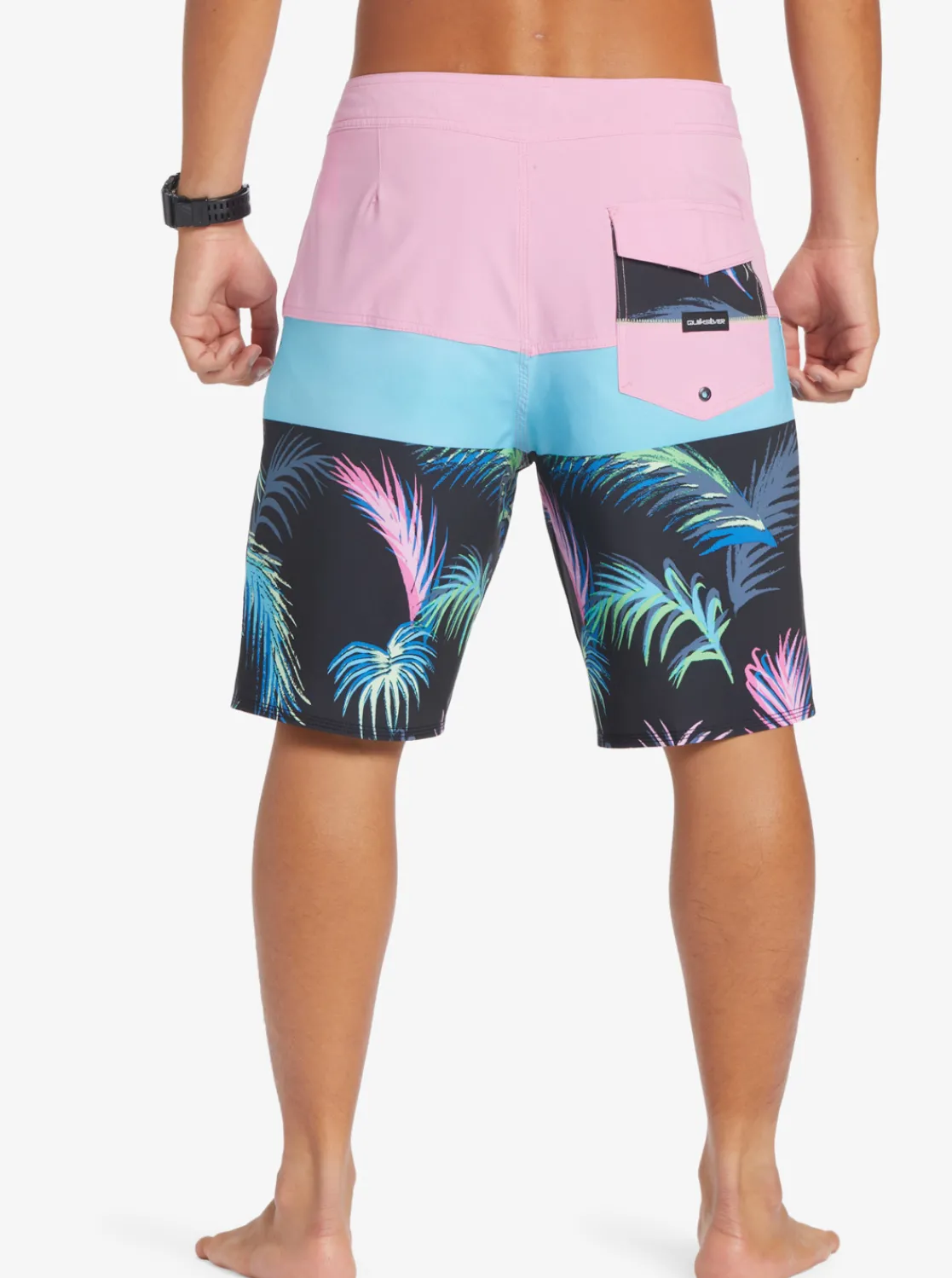 Quiksilver Surfsilk Panel 20" Boardshorts Moonlite Mauve Hot