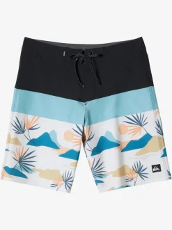 Quiksilver Surfsilk Panel 20" Boardshorts Iron Gate Hot