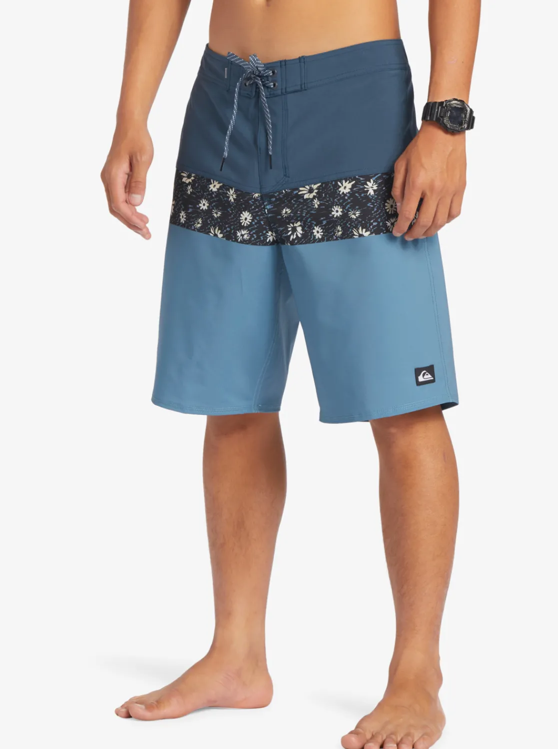 Quiksilver Surfsilk Panel 20" Boardshorts Aegean Blue Flash Sale