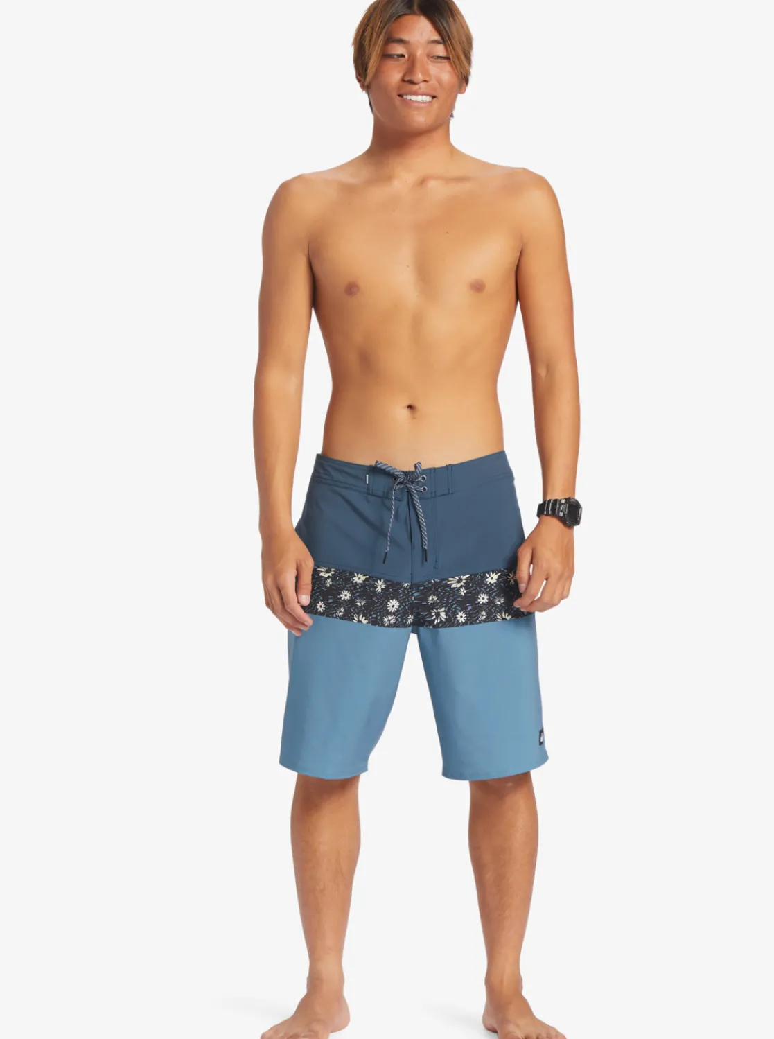 Quiksilver Surfsilk Panel 20" Boardshorts Aegean Blue Flash Sale