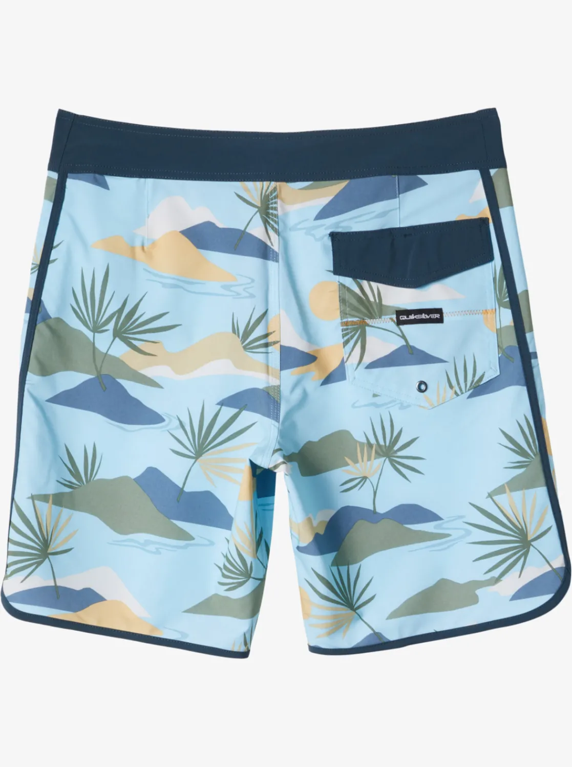 Quiksilver Surfsilk Scallop 19" Boardshorts Sky Blue Cheap