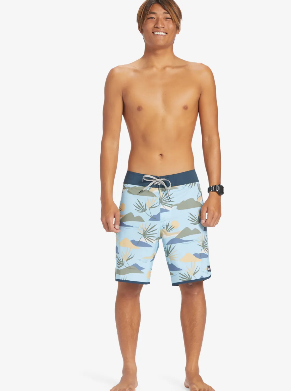 Quiksilver Surfsilk Scallop 19" Boardshorts Sky Blue Cheap