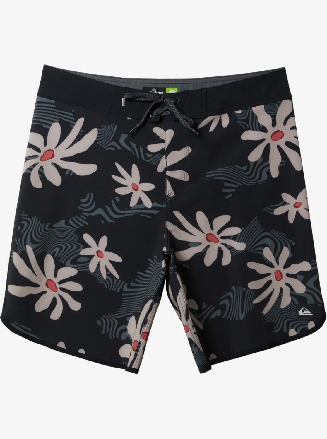Quiksilver Surfsilk Scallop 19" Boardshorts Black Cheap