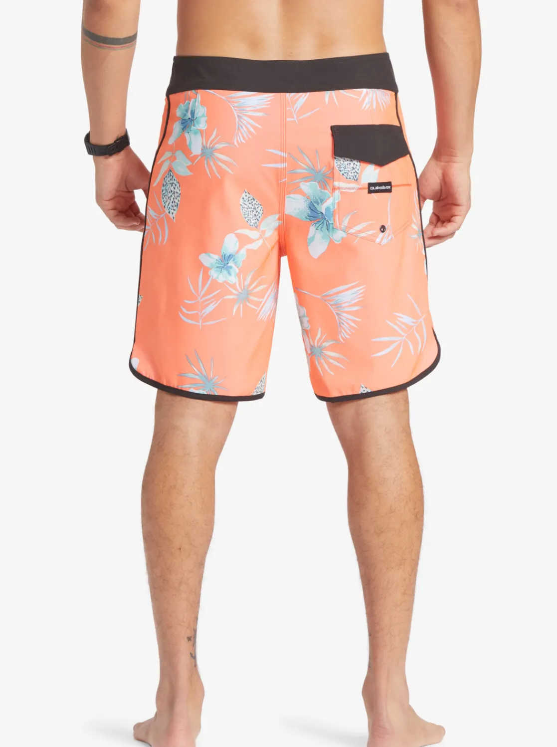 Quiksilver Surfsilk Scallop 19" Boardshorts Fiery Coral Fashion
