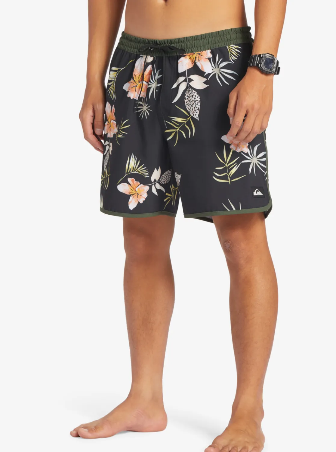 Quiksilver Surfsilk Scallop Volley 17" Volleys Black Store