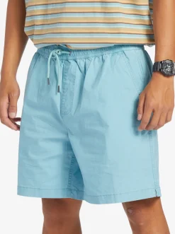 Quiksilver Taxer Elastic Waist Shorts Cameo Blue Fashion