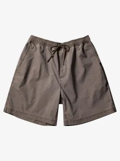 Quiksilver Taxer Elastic Waist Shorts Chocolate Chip Flash Sale