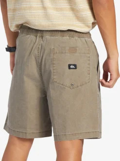 Quiksilver Taxer Elastic Waist Shorts Chocolate Chip Flash Sale