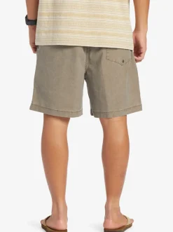 Quiksilver Taxer Elastic Waist Shorts Chocolate Chip Flash Sale