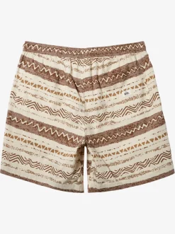 Quiksilver Taxer Print Elastic Waist Shorts Birch Playa Mesa Shop