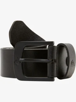 Quiksilver The Everydaily Leather Belt Black Fashion