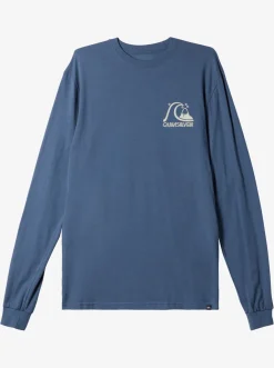 Quiksilver The Original Long Sleeve T-Shirt Bering Sea Flash Sale