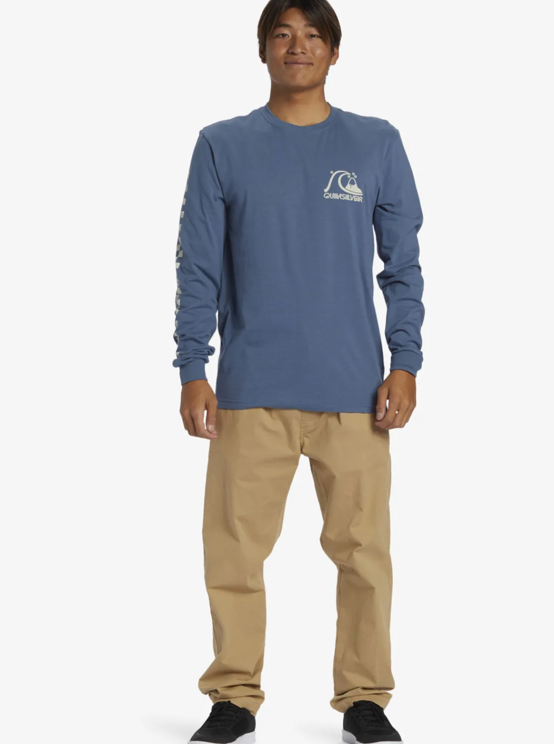 Quiksilver The Original Long Sleeve T-Shirt Bering Sea Flash Sale