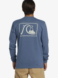 Quiksilver The Original Long Sleeve T-Shirt Bering Sea Flash Sale