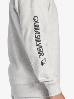 Quiksilver The Original Sweatshirt White Marble Heather Cheap
