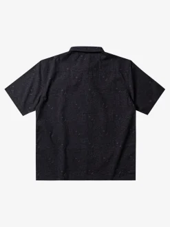 Quiksilver The Saturn Short Sleeve Shirt Tarmac Tribal Floral Flash Sale