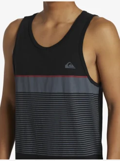 Quiksilver Tijuana Stripe Tank Top Black Discount