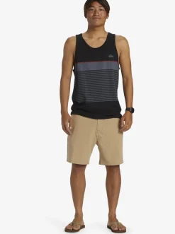Quiksilver Tijuana Stripe Tank Top Black Discount