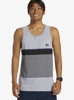 Quiksilver Tijuana Stripe Tank Top Athletic Heather Sale
