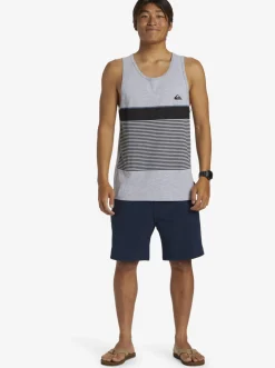 Quiksilver Tijuana Stripe Tank Top Athletic Heather Sale