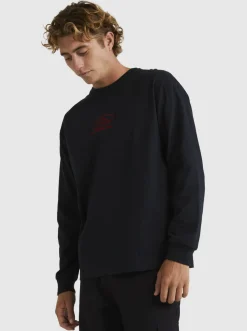 Quiksilver Tilt Long Sleeve Stn T-Shirt Black Best