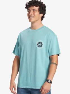Quiksilver Tipping Sunsets Mnd T-Shirt Reef Waters Clearance