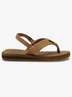 Quiksilver Toddler'S Carver Suede Core Sandals Tan 1 Discount
