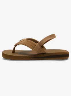 Quiksilver Toddler'S Carver Suede Core Sandals Tan 1 Discount